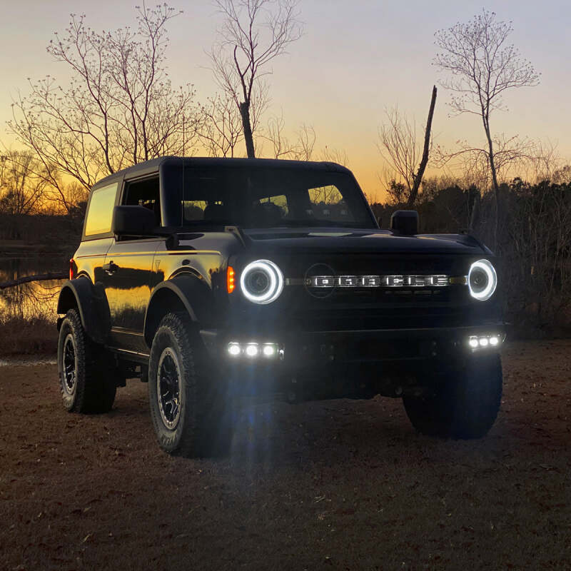 ORACLE Lighting 21-22 Ford Bronco Triple LED Fog Light Kit for Steel Bumper - White Fog Lights ORACLE Lighting
