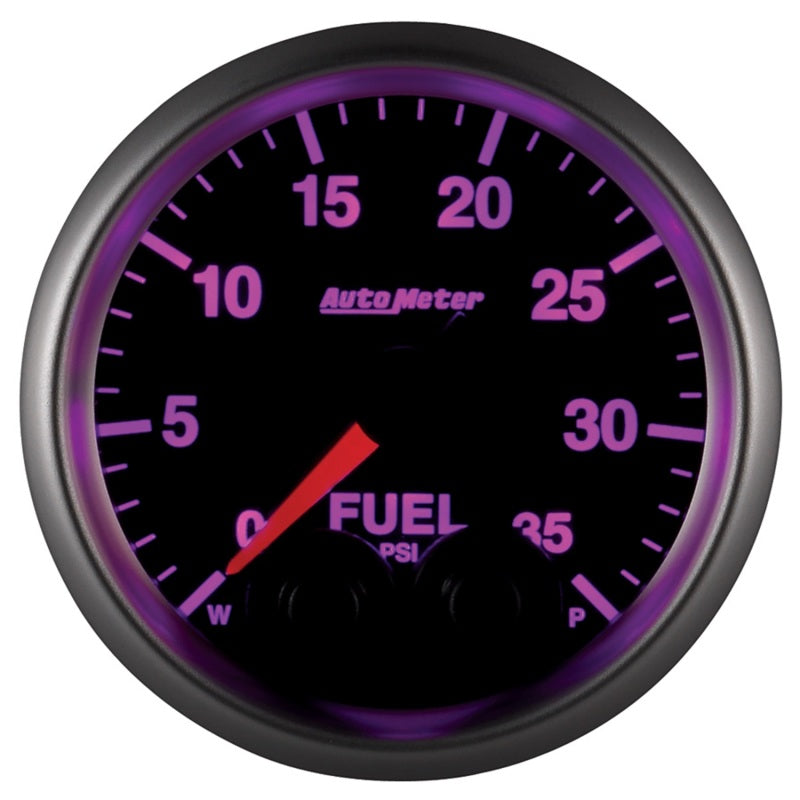 Autometer Elite 2-1/16in 0-35 PSI Fuel Pressure Stepper Motor w/ Peak & Warn Gauges AutoMeter