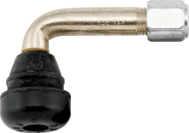BikeMaster Valve Stem 90Deg Chrome w/Rubber Ea Valve Stems BikeMaster