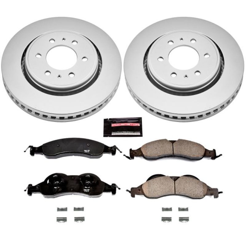 Power Stop 07-09 Ford Expedition Front Z17 Evolution Geomet Coated Brake Kit Brake Kits - Performance Blank PowerStop