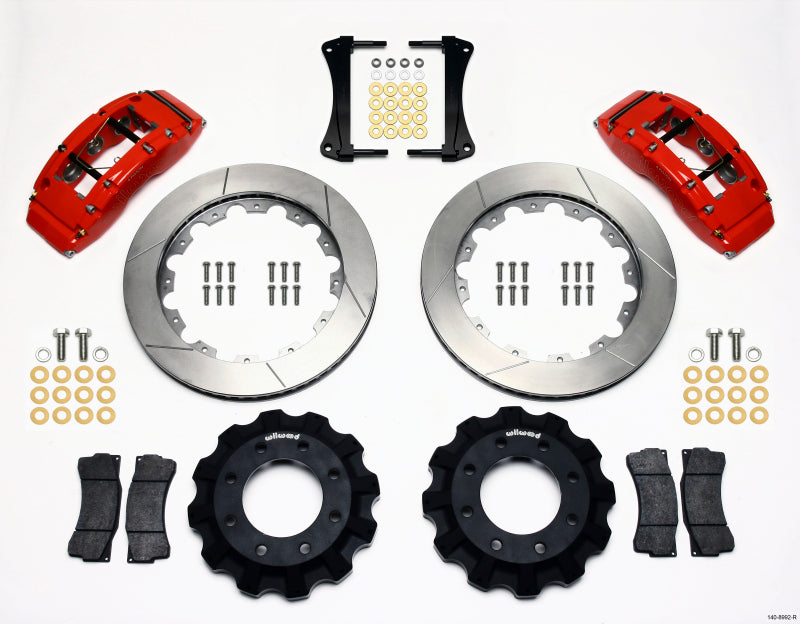 Wilwood TC6R Front Kit 16.00in Red 1999-2014 GM Truck/SUV 1500 Big Brake Kits Wilwood