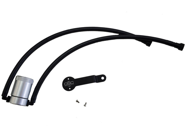 J&L 14-18 Chevy/GM Truck/SUV 5.3L V8 Driver Side Oil Separator 3.0 - Clear Anodized Oil Separators J&L