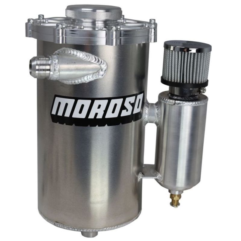 Moroso 15in Tall 7in Dia 6qt Dry Sump Tank w/Breather Tank Expansion Tanks Moroso