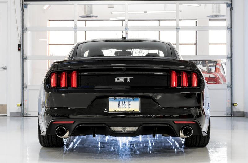 AWE Tuning S550 Mustang GT Cat-Back Exhaust - Track Edition (Chrome Silver Tips) Catback AWE Tuning
