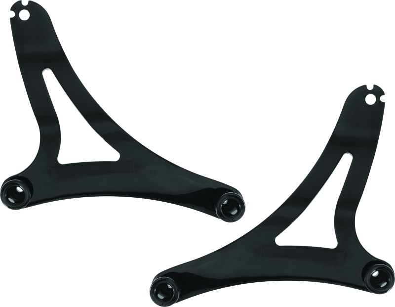 Kuryakyn Fixed Mounts Multi-Purpose Driver & Passenger Backrest 14-22 Indian Models Black Seats Kuryakyn