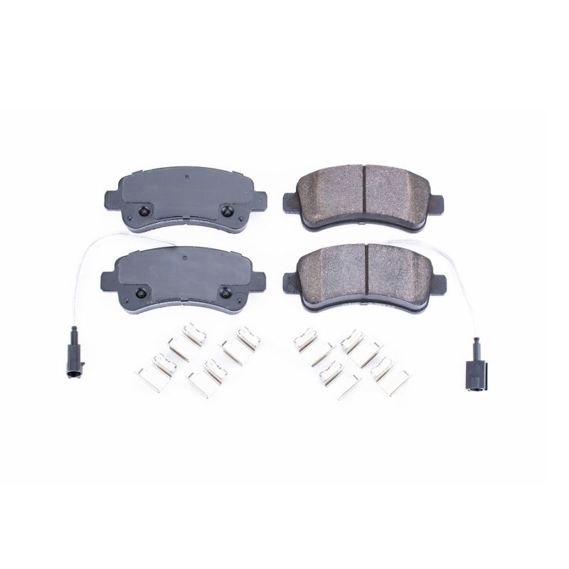 Power Stop 2014 Ram ProMaster 1500 Rear Z17 Evolution Ceramic Brake Pads w/Hardware Brake Pads - OE PowerStop