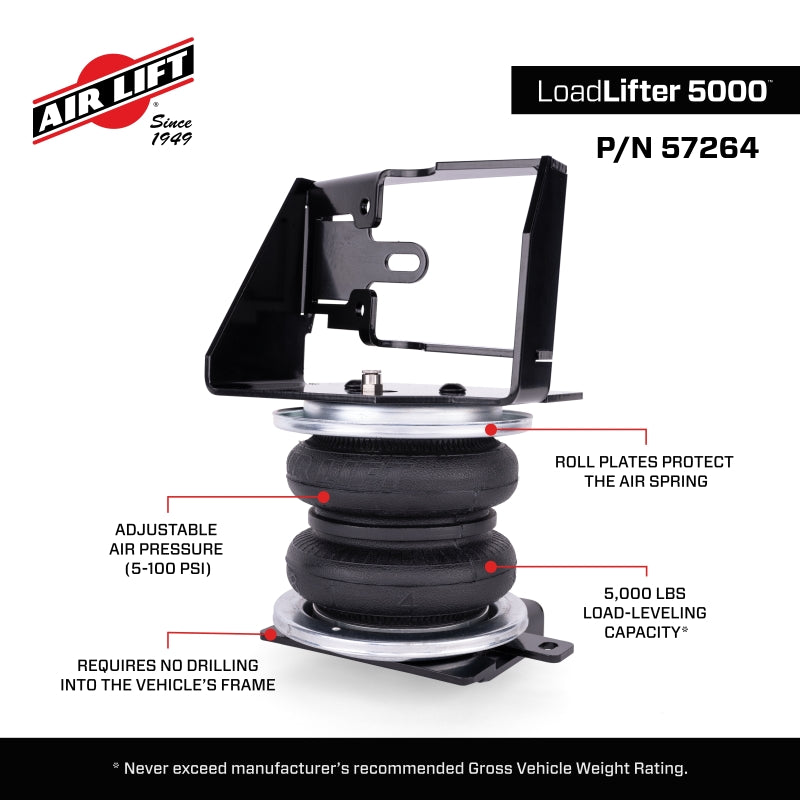 Air Lift LoadLifter 5000 Air Spring Kit for 23-25 Toyota Sequoia 4WD Air Suspension Kits Air Lift
