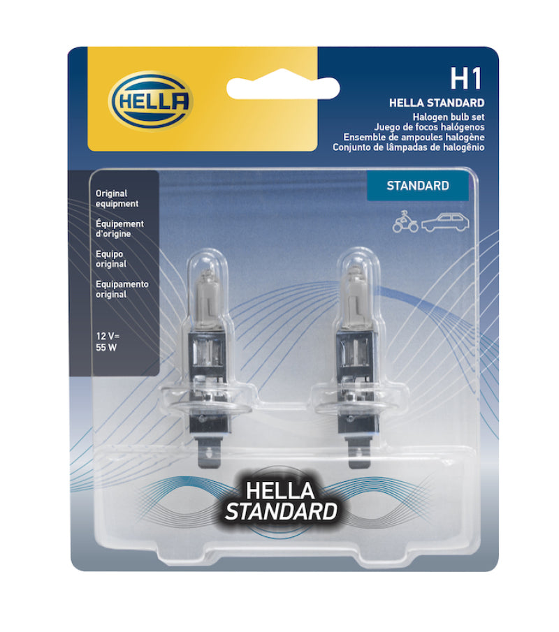 Hella Bulb H1 12V 55W P145S T25 (2) Bulbs Hella