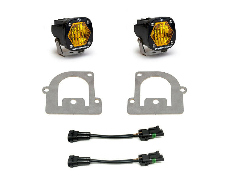 Baja Designs 21+ Ford Bronco Sport S1 WC LED Fog Pocket Light Kit - Amber Fog Lights Baja Designs