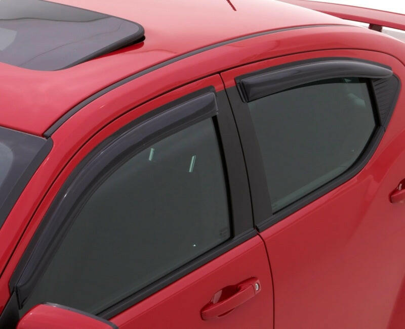 AVS 19-22 Mazda 3 Hatchback Ventvisor Outside Mount Window Deflectors 4pc - Smoke Wind Deflectors AVS