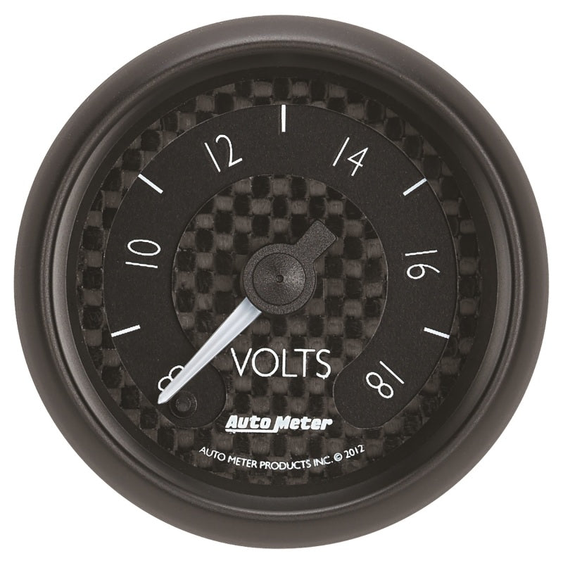 Autometer GT Series 52mm Full Sweep Electronic 8-18 Volts Voltmeter Gauges AutoMeter