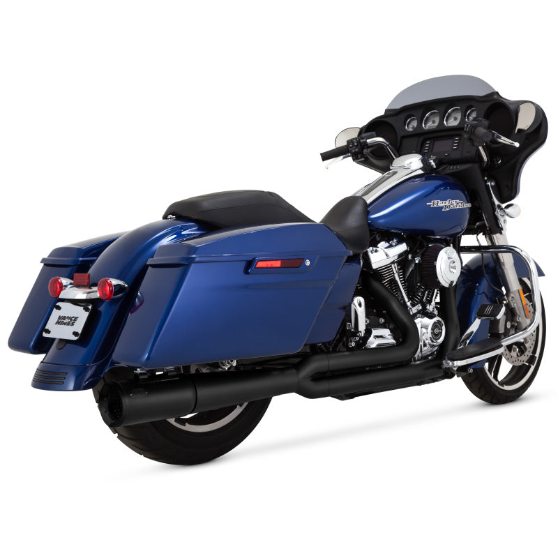 Vance & Hines HD Dresser 17-22 Pro Pipe 2-1 Black PCX Full System Exhaust Powersports Exhausts Vance and Hines