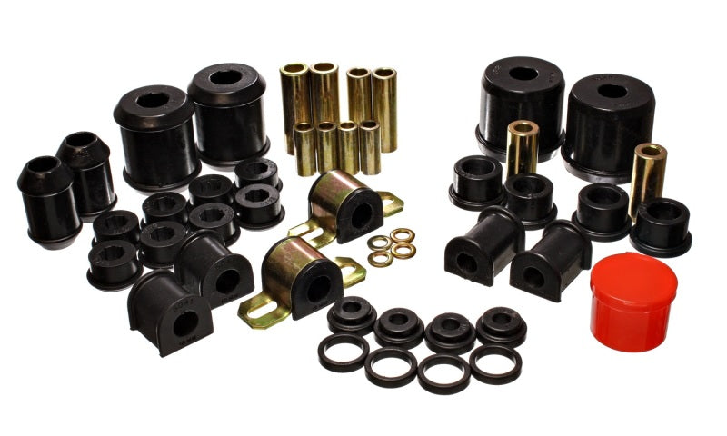 Energy Suspension 00-1/01 Mitsubishi Eclipse FWD Black Hyper-flex Master Bushing Set Bushings - Full Vehicle Kits Energy Suspension