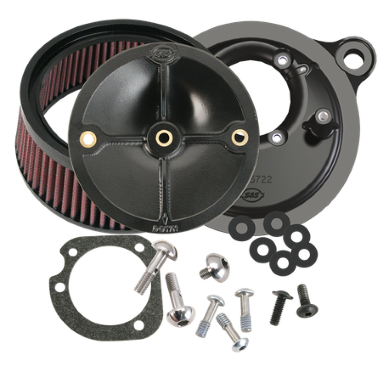 S&S Cycle 01-15 Fuel-Injector Softail Models Stealth Air Cleaner Kit w/o Cover Air Intake Components S&S Cycle