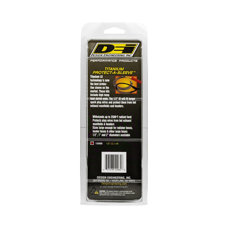 DEI Protect-A-Sleeve 1/2in ID x 4ft - Titanium Thermal Sleeves DEI