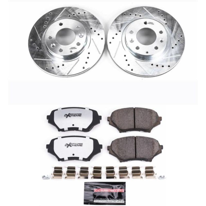 Power Stop 06-15 Mazda MX-5 Miata Front Z26 Street Warrior Brake Kit Brake Kits - Performance D&S PowerStop