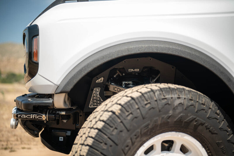 DV8 Offroad 21-25 Ford Bronco Addictive Desert Designs Front Inner Fender Liners Wheel Well Liners DV8 Offroad