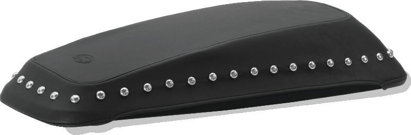 Mustang 08-21 Harley FL Touring Saddlebag Lid Covers w/ Studs - Black Seat Covers Mustang Motorcycle