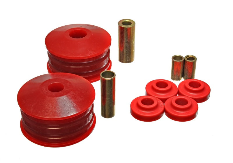 Energy Suspension 06-07 Mitsubishi Eclipse FWD Red Motor Mount Replacement Bushings for V6 (2 tourqu Bushing Kits Energy Suspension