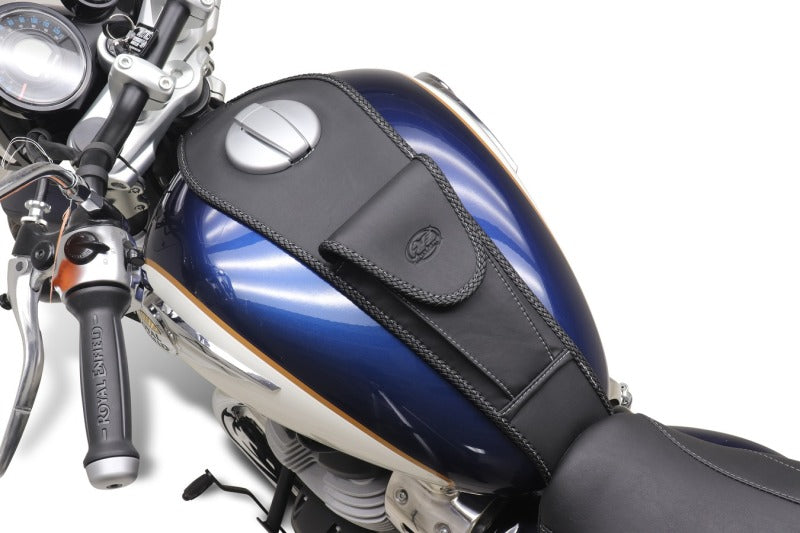 Mustang 23-25 Royal Enfield Super Meteor 650 Tank Bib with Pouch Black Tank Bibs Mustang Motorcycle