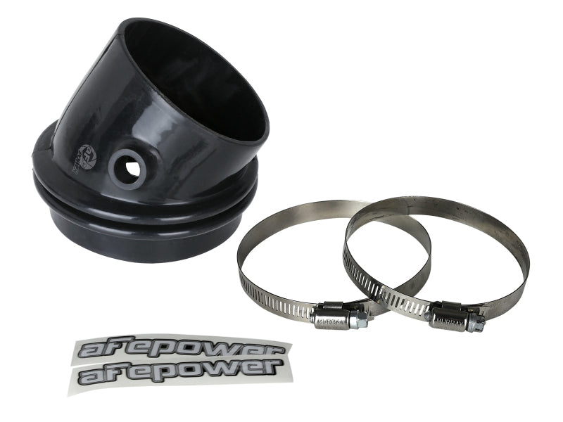 aFe Magnum FORCE Intake Coupling Kit (4-3/8 IN ID to 3-7/8 IN x 30 Deg.) Elbow Coupler - Black Air Intake Components aFe