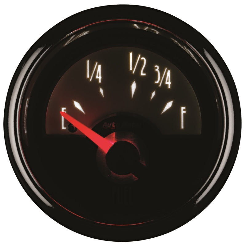 AutoMeter Gauge Fuel Level 2-1/16in. 73 Ohm(e) to 10 Ohm(f) Elec Cruiser Gauges AutoMeter