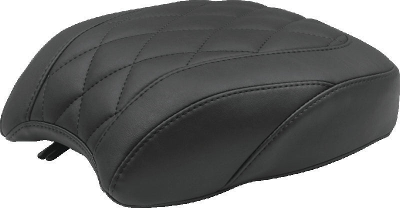 Mustang 06-17 Harley Dyna Standard Touring Passenger Seat w/Studs - Black Passenger Motorcycle Seats Mustang Motorcycle