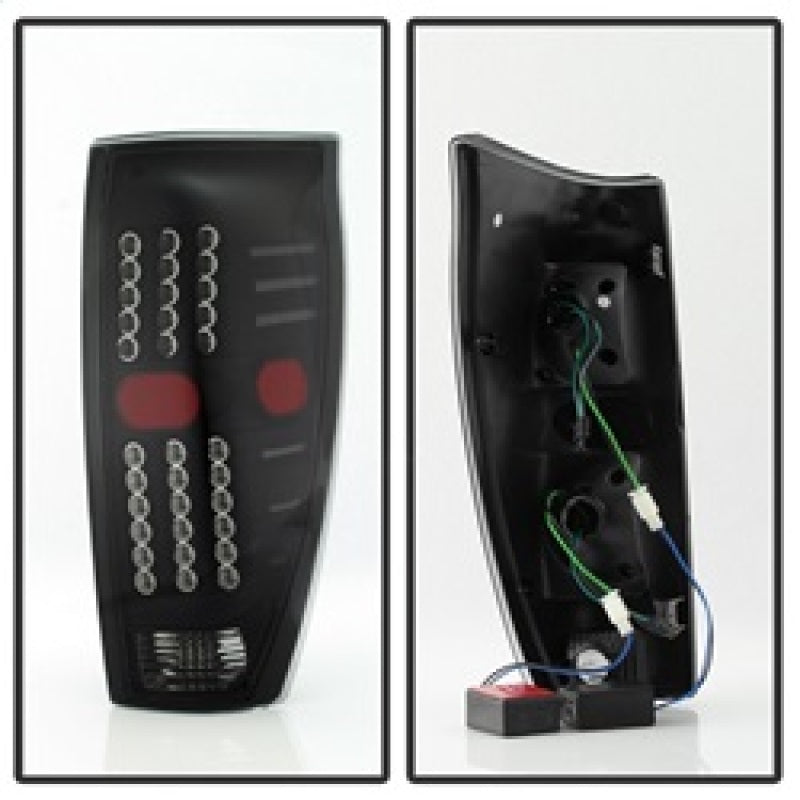 xTune 02-06 Chevrolet Avalanche LED Tail Lights - Black Smoke (ALT-JH-CAV02-LED-BSM) Tail Lights SPYDER