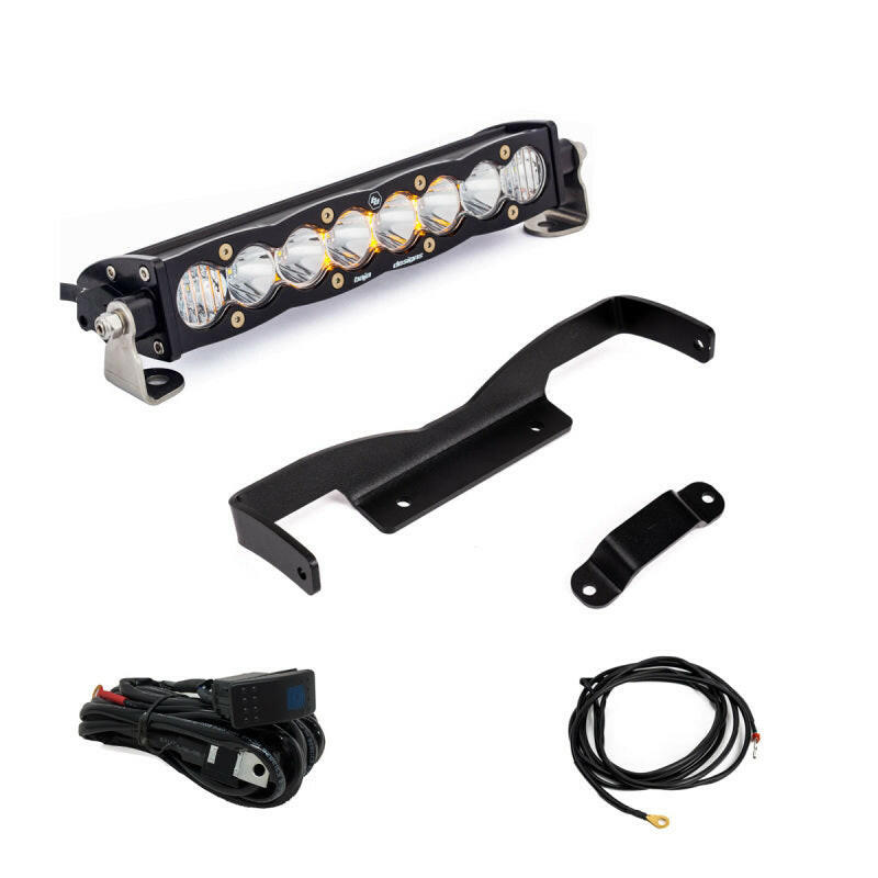 Baja Designs Can-Am Maverick R Clear 10in S8 Shock Tower Kit Light Bars & Cubes Baja Designs