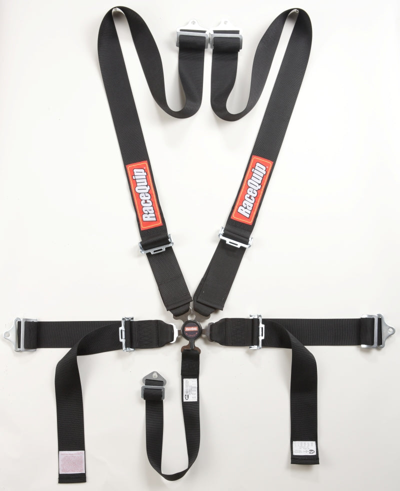 RaceQuip Black SFI CAMLOCK 5pt PD Lap Seat Belt Seat Belts & Harnesses Racequip