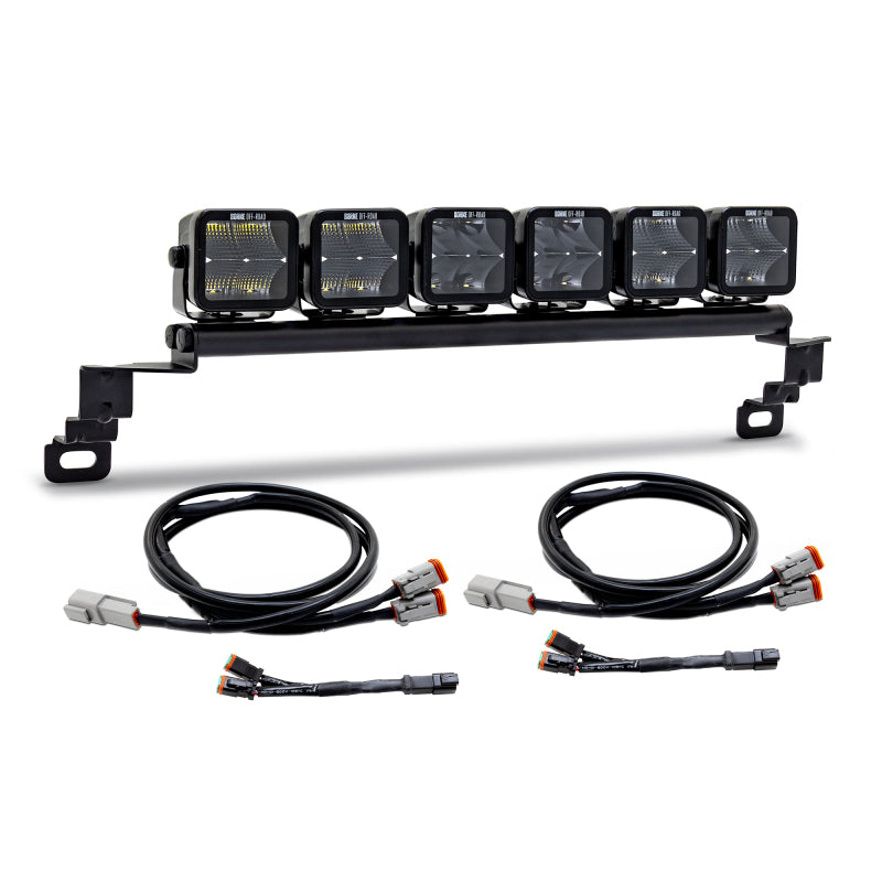 Borne Off-Road 2021+ Ford Bronco Direct Fit Light Pods - Standard Bumper - Kit of 6 - Up Light Bars & Cubes Borne Off-Road