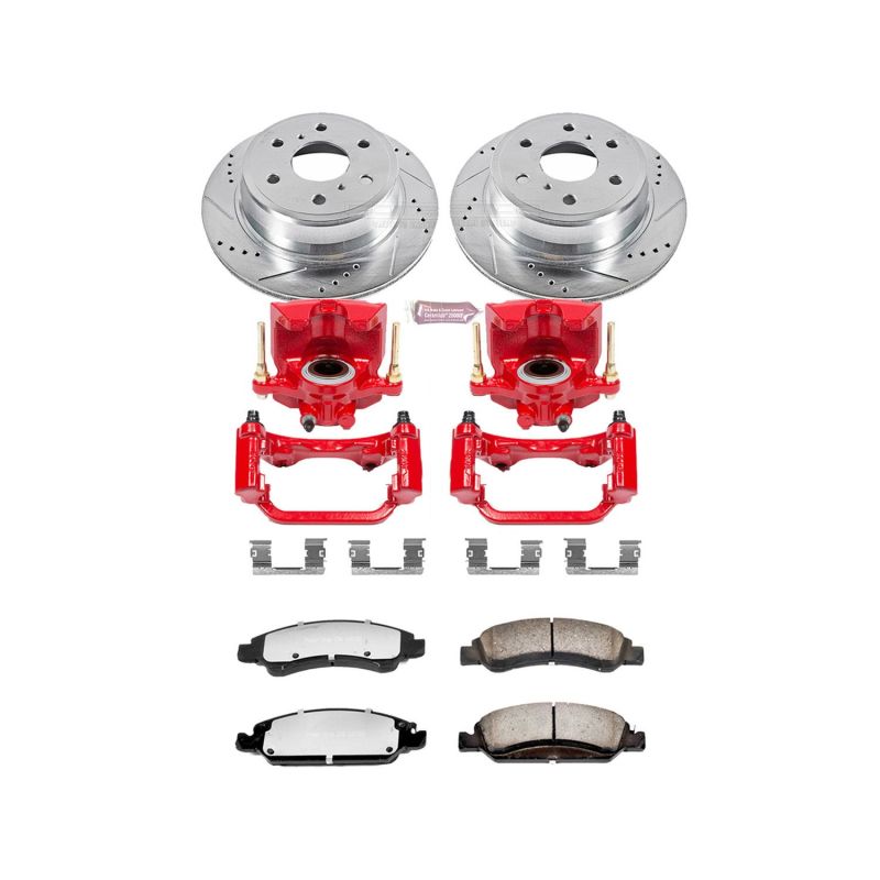 Power Stop 15-19 Cadillac Escalade Rear Z36 Truck & Tow Brake Kit w/Calipers Brake Kits - Performance D&S PowerStop