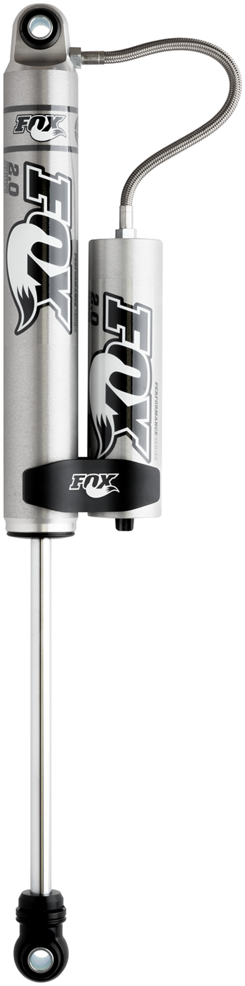 Fox 99+ Chevy HD 2.0 Performance Series 10.6in. Smooth Body Remote Res. Rear Shock / 0-1in. Lift Shocks and Struts FOX