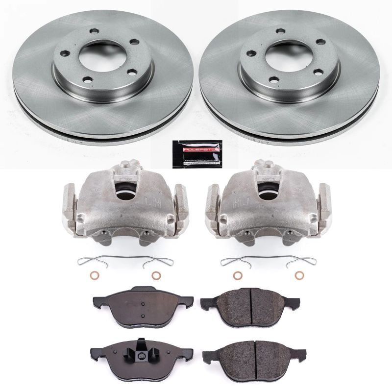Power Stop 08-13 Mazda 3 Front Autospecialty Brake Kit w/Calipers Brake Kits - OE PowerStop