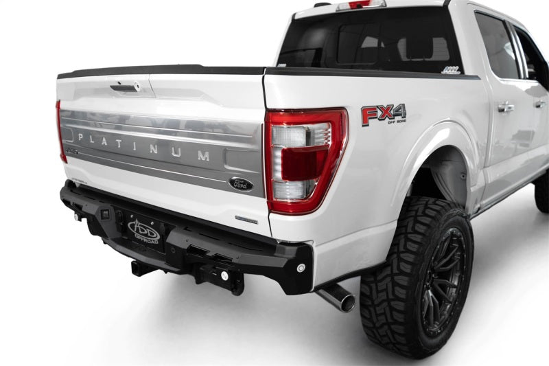 Addictive Desert Designs 21-23 Ford F-150 (excl. Raptor) Black Label Rear Bumper Bumpers - Steel Addictive Desert Designs