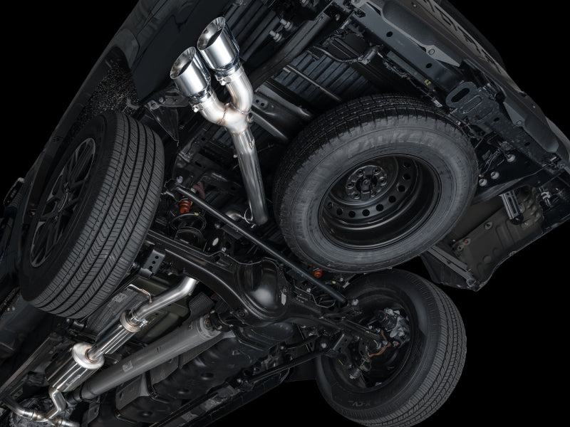 AWE 0FG Exhaust for 3rd Gen Toyota Tundra - Dual Chrome Silver Tips Catback AWE Tuning