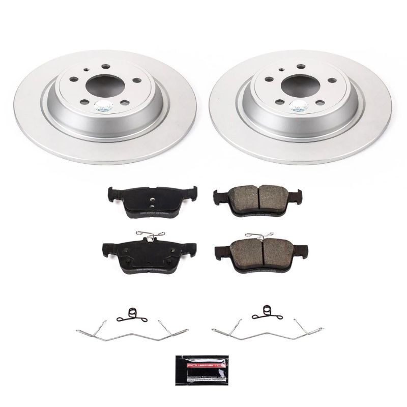 Power Stop 2020 Ford Fusion Rear Z17 Evolution Geomet Coated Brake Kit Brake Kits - Performance Blank PowerStop