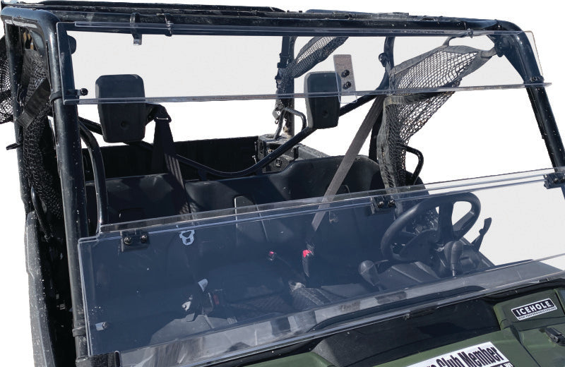 QuadBoss 16-22 Honda SXS1000 Pioneer 1000 Windbreak Folding Windshield Windshields QuadBoss