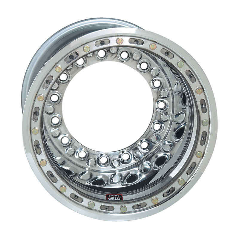 Weld Wide 5 XL Direct Mount 15x14 / 5x10.25 BP / 6in. BS Polished Assembly - Outer Beadlock Wheels - Forged Weld