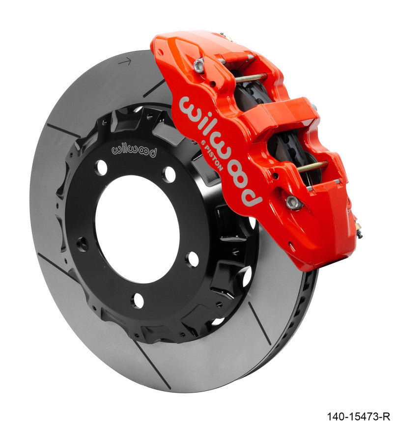 Wilwood AERO6 Front Truck Kit 14.25in Red 2008-2015 Toyota Land Cruiser (J200) w/ Lines Big Brake Kits Wilwood