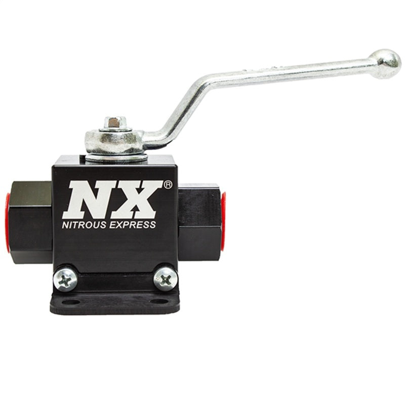 Nitrous Express Lightweight Billet In-Line Valve 1.5in I.D (Without Fittings) Nitrous Bottle Accessories Nitrous Express