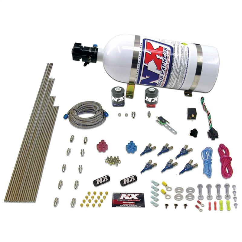 Nitrous Express 6 Cyl Alcohol Nitrous Kit (150-375HP) w/Composite Bottle Nitrous Systems Nitrous Express