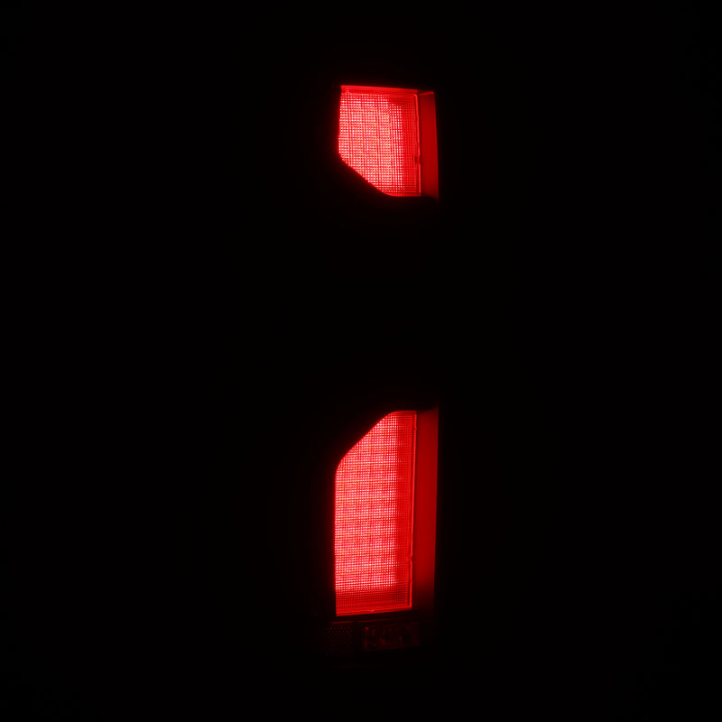 AlphaRex 19+Cheverolet 1500/2500HD/3500HD Silverado Luxx Series LED TailLights Alpha-Black Top-Etch Tail Lights AlphaRex