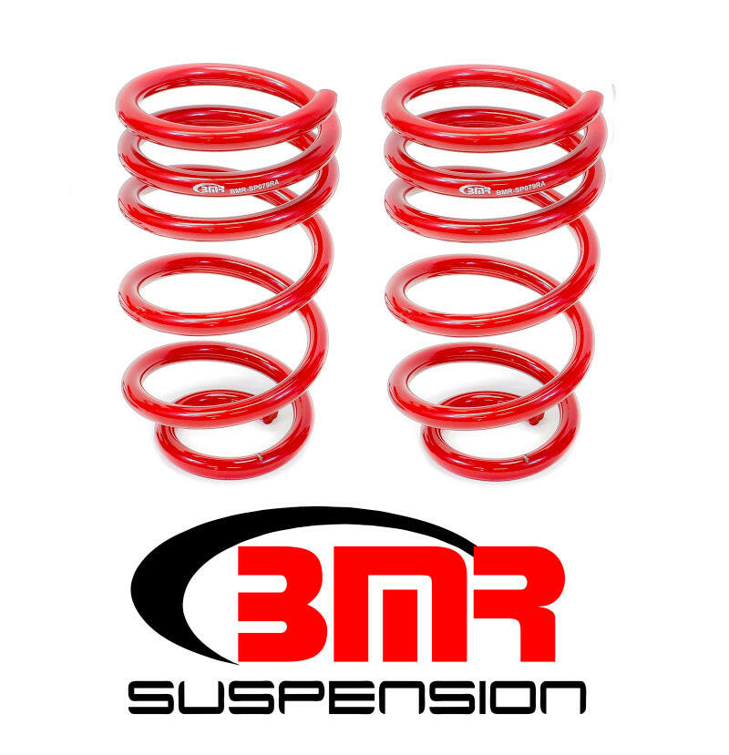 BMR 10-15 5th Gen Camaro V8 Rear Lowering Springs - Red Lowering Springs BMR Suspension