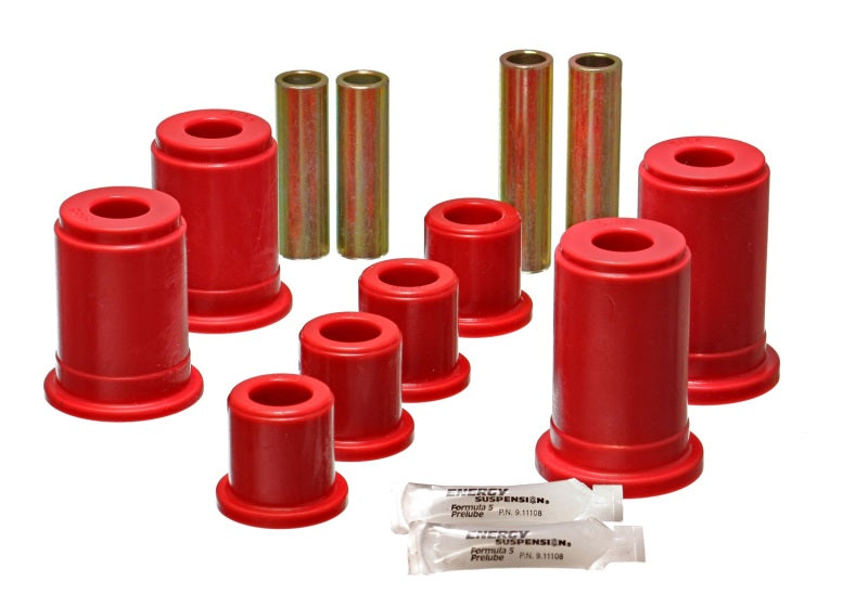 Energy Suspension Gm Front Control Arm Set - Red Bushing Kits Energy Suspension