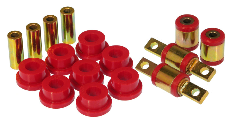 Prothane 90-00 Acura Integra Rear Upper/Lower Control Arm Bushings - Red Bushing Kits Prothane