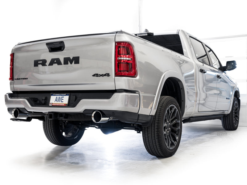 AWE Tuning 25+ RAM 1500 3.0TT 0FG Cat-Back Touring Exhaust - Chrome Silver Tips Catback AWE Tuning