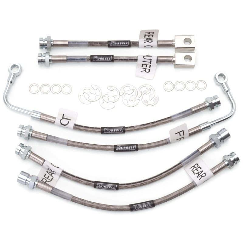 Russell Performance 98-02 Pontiac Firebird (with Traction Control) Brake Line Kit Brake Line Kits Russell