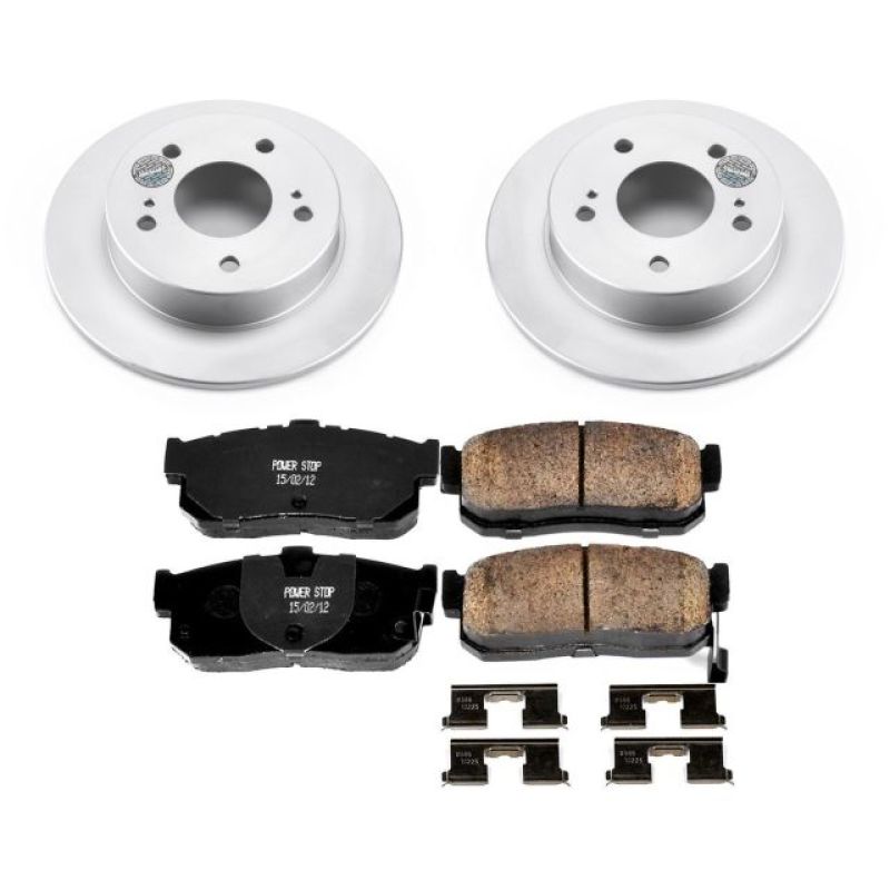 Power Stop 89-94 Nissan Maxima Rear Z17 Evolution Geomet Coated Brake Kit Brake Kits - Performance Blank PowerStop