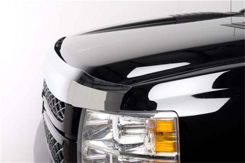 Putco 11-14 Chevrolet Silverado HD Element Chrome Hood Shields Hood Deflectors Putco